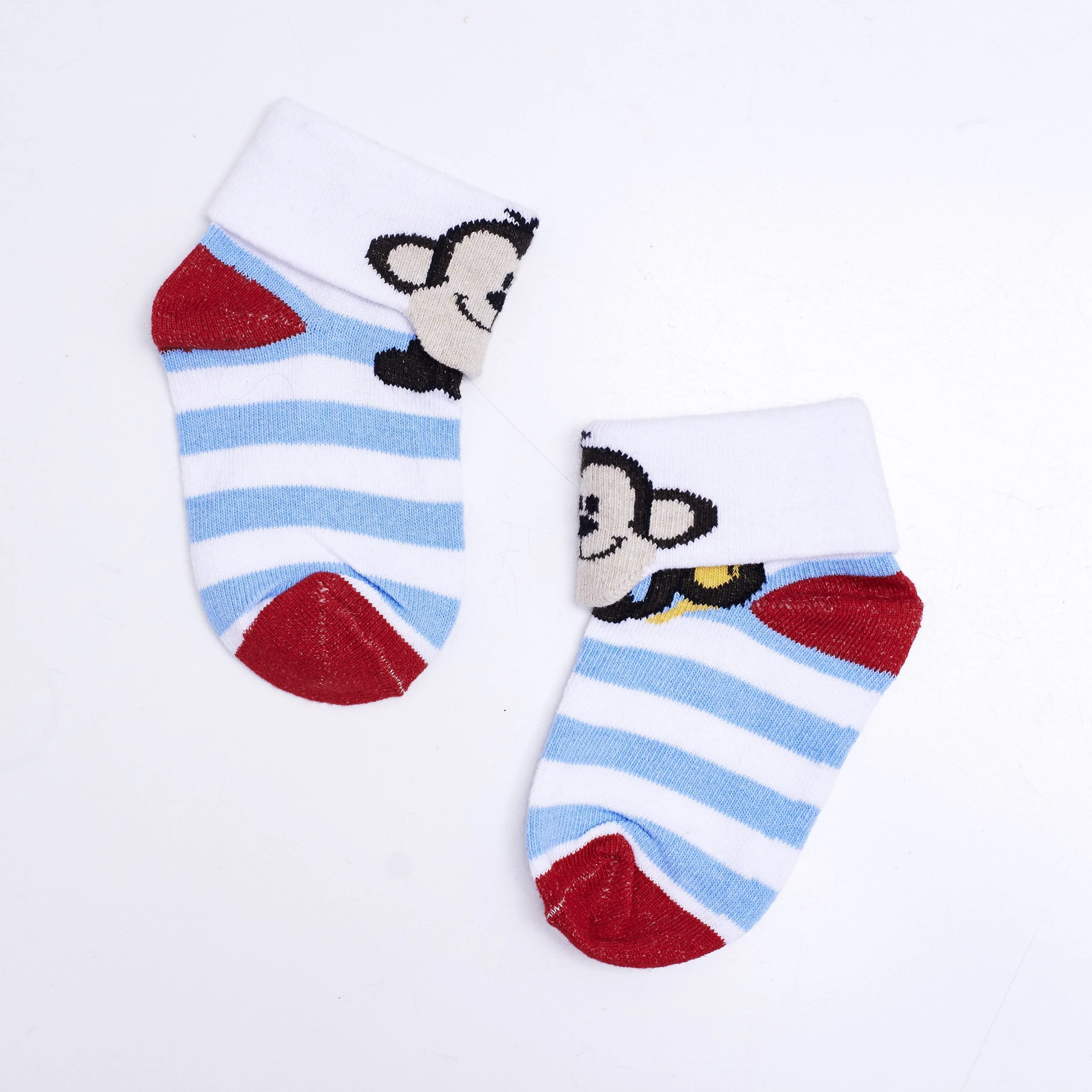 3 Pairs of 3D Animal Socks - Penny Penguin, Funky Monkey & Benji Badger