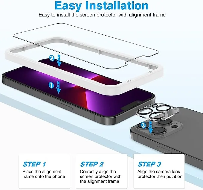 [3 pcs] Rugged & Robust-iPhone 13 Pro Max