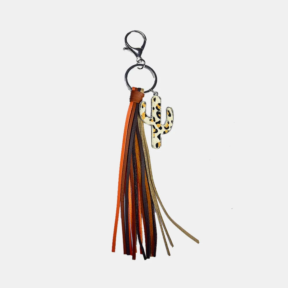 5 Chic Tassel Cactus Keychains ea.