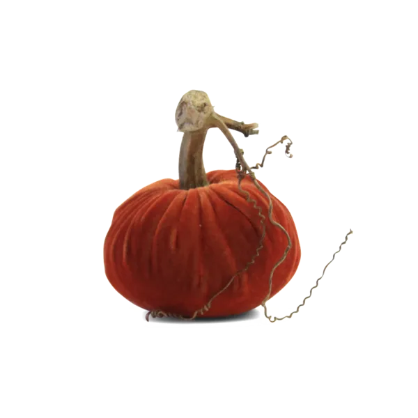 8" Velvet Pumpkin