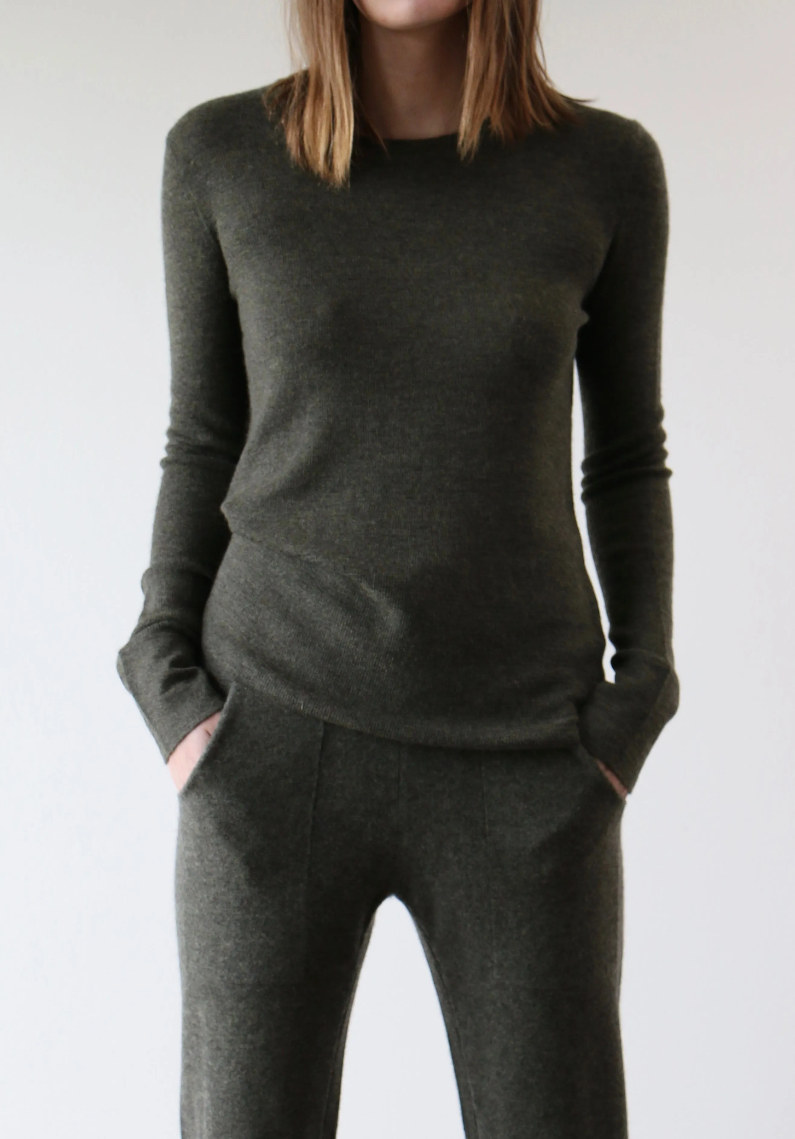 Addison Cashmere Thermal in Army