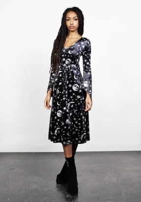 ALLNIGHTER VELVET MIDI DRESS