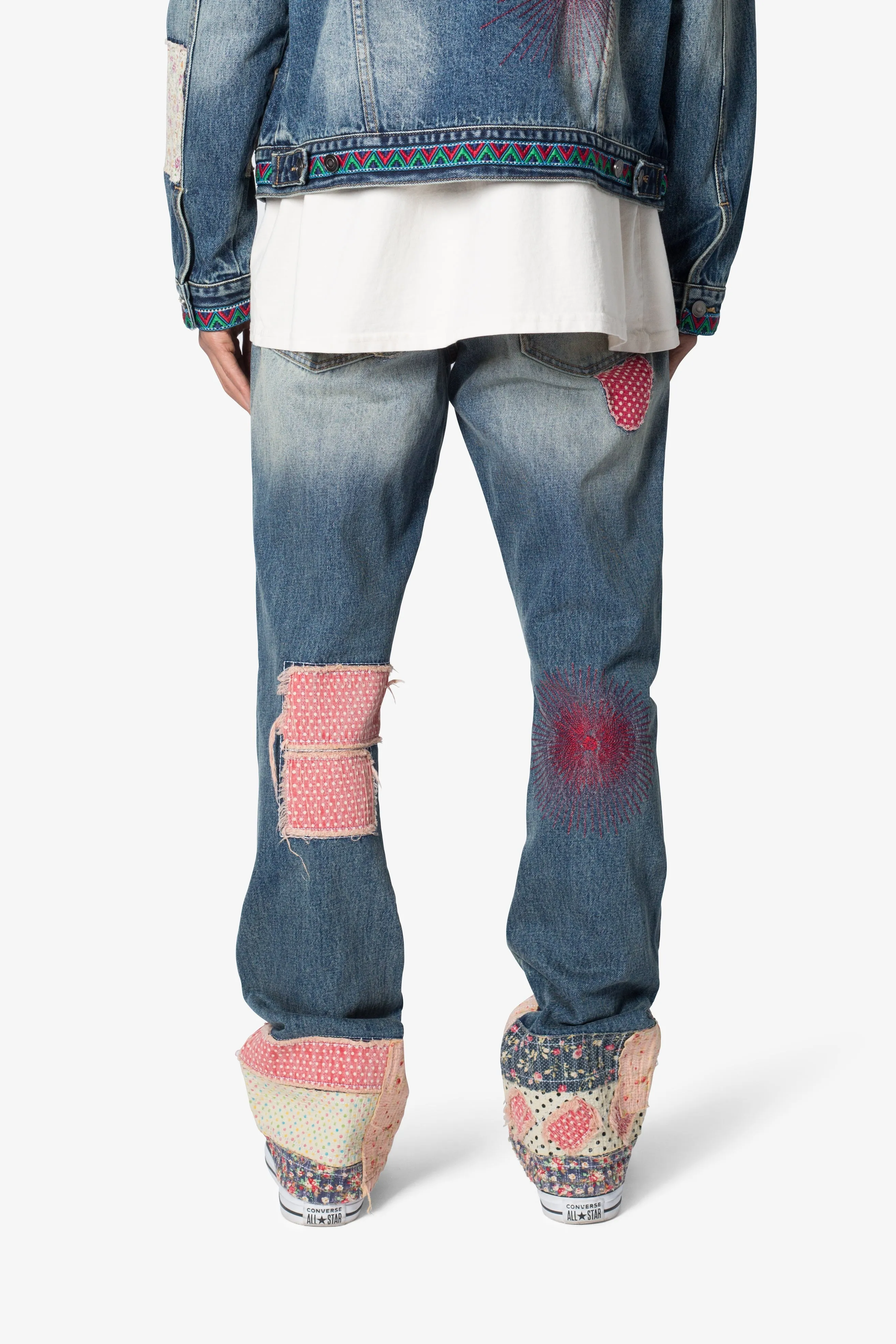 B387 Rugged Flare Denim - Multi