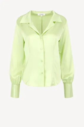 Bluse The Femme in Bright Lime