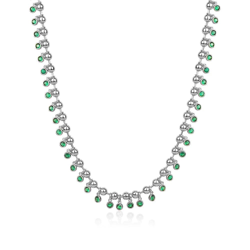 BOHO CHIC EMERALD NECKLACE