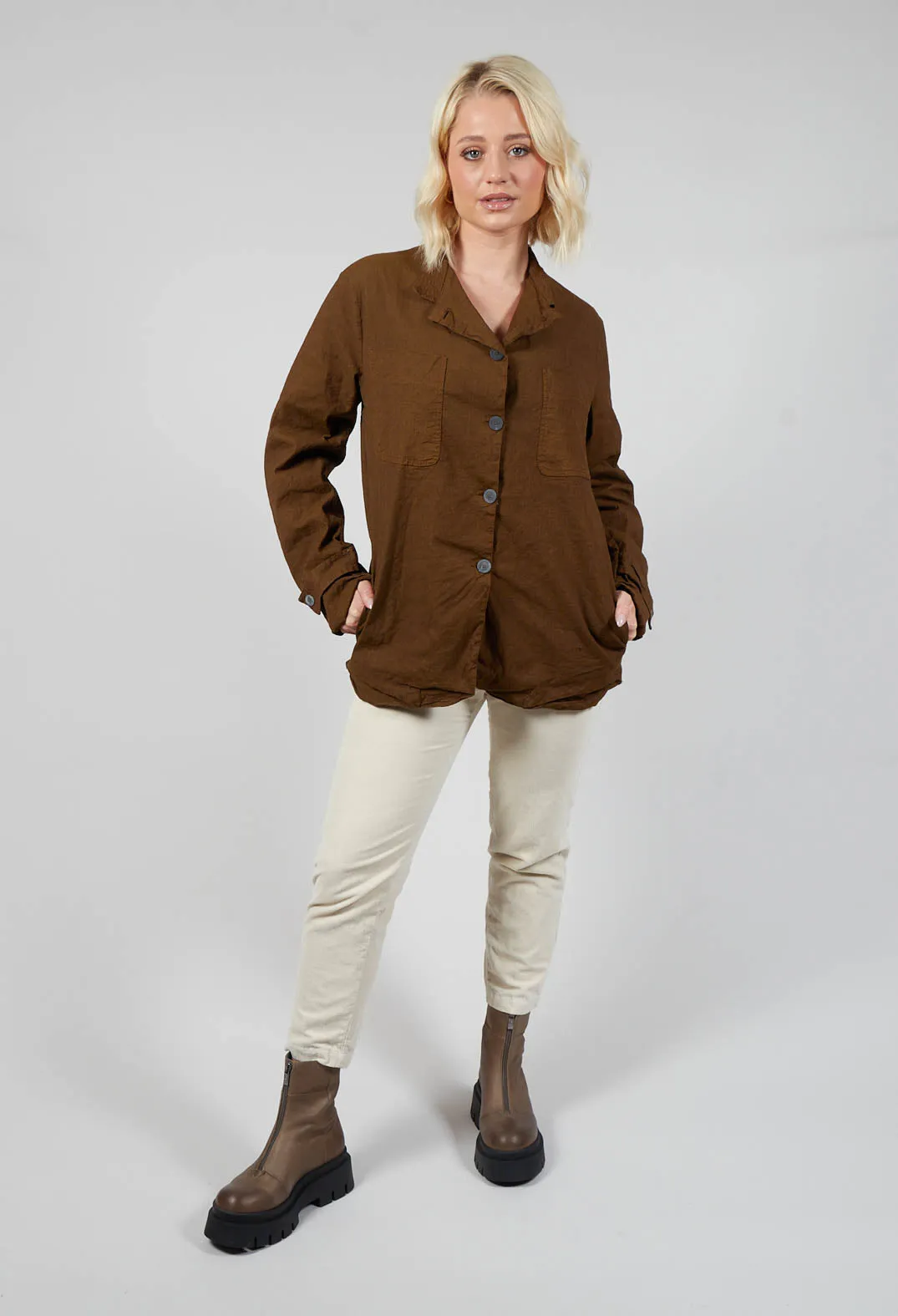 Boxy Jacket in Oliva