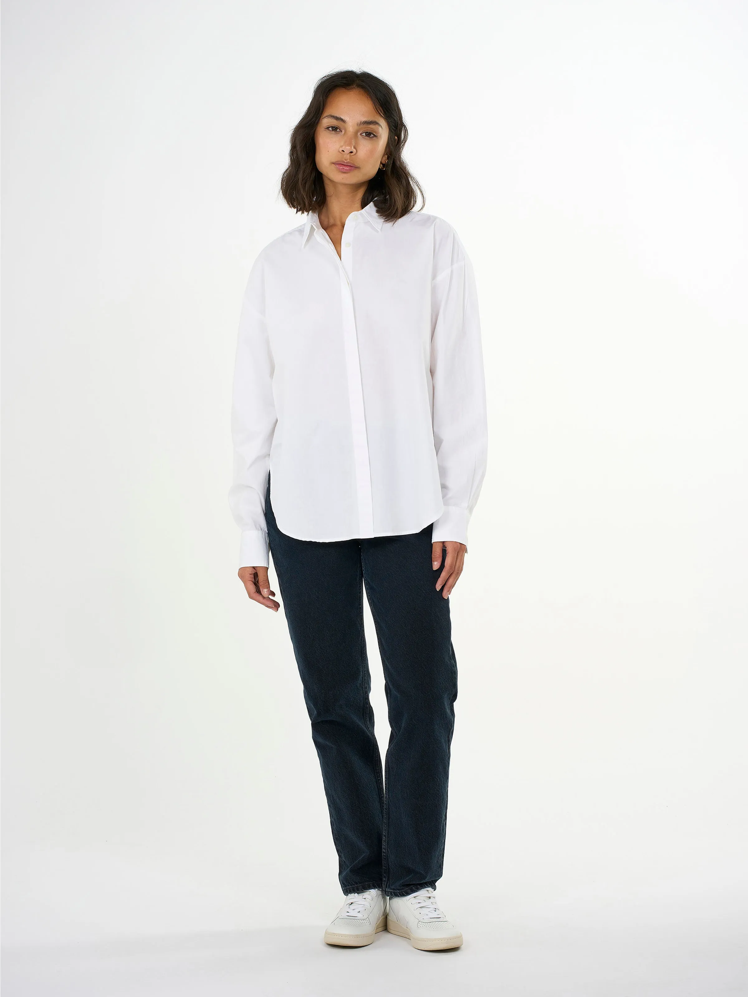 Boxy poplin Shirt - Bright White