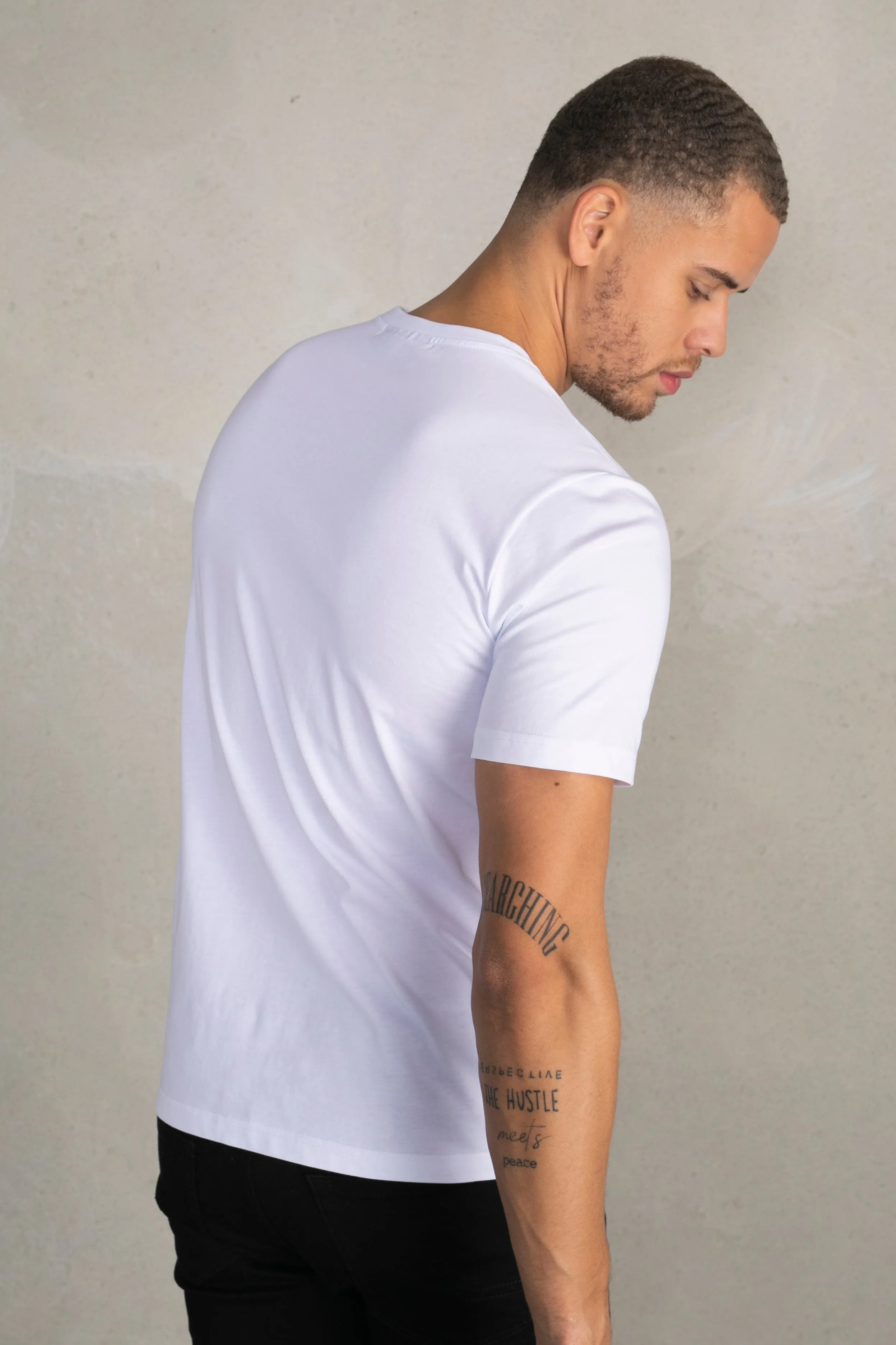 Brand Straight T-Shirt Bright White