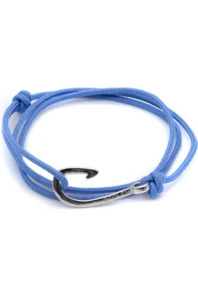 Bright Blue Rope Hook Bracelet