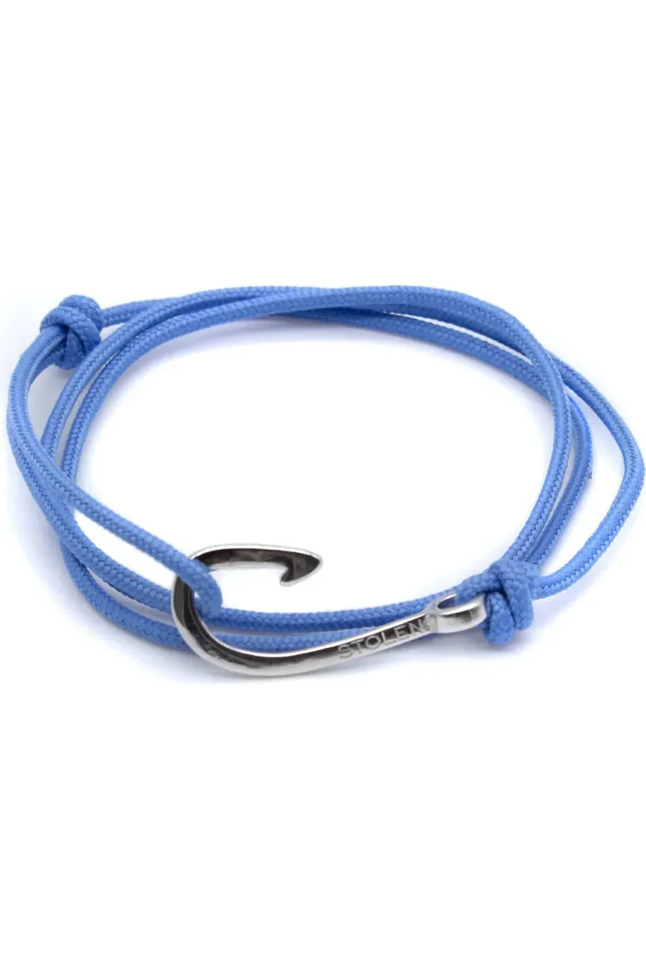 Bright Blue Rope Hook Bracelet