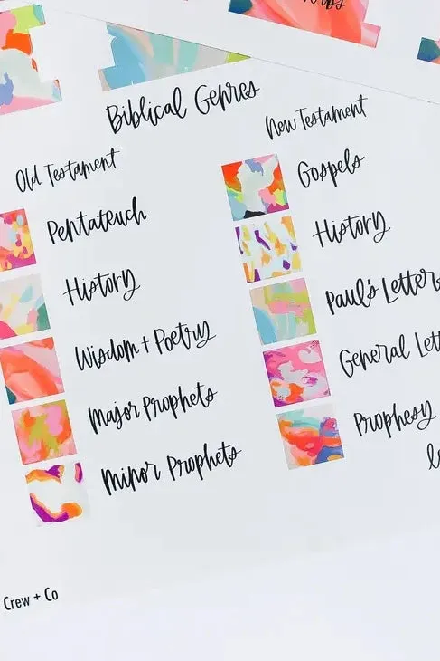 Bright   Colorful Bible Tabs