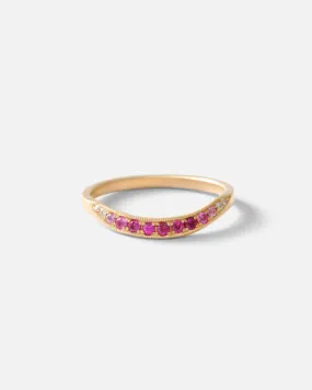 Bright Cut U Band / Rubies