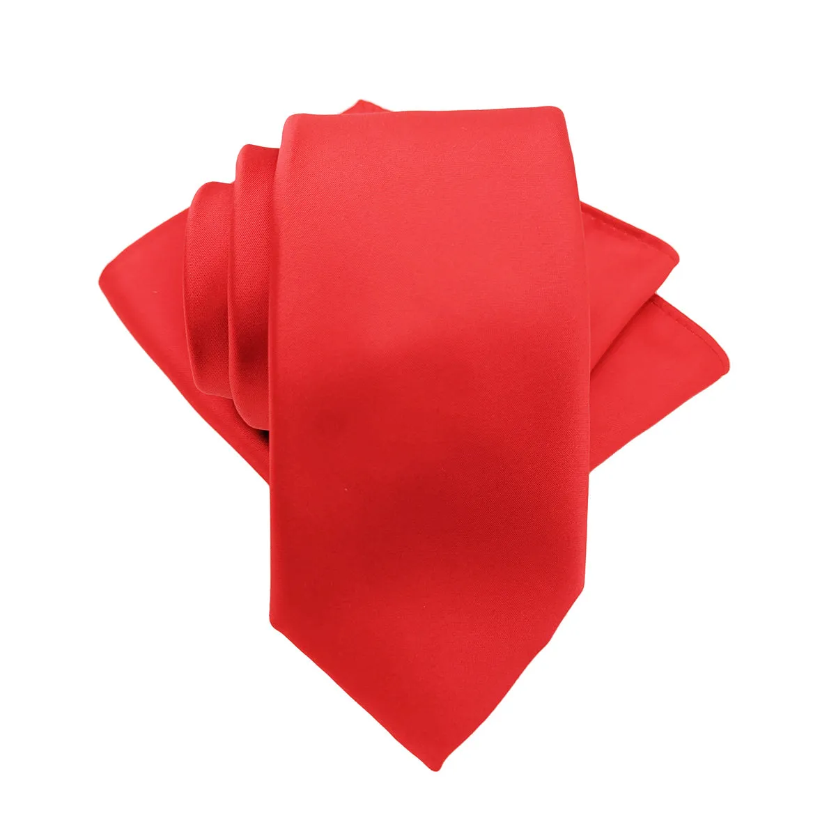 Bright Red Wedding Tie