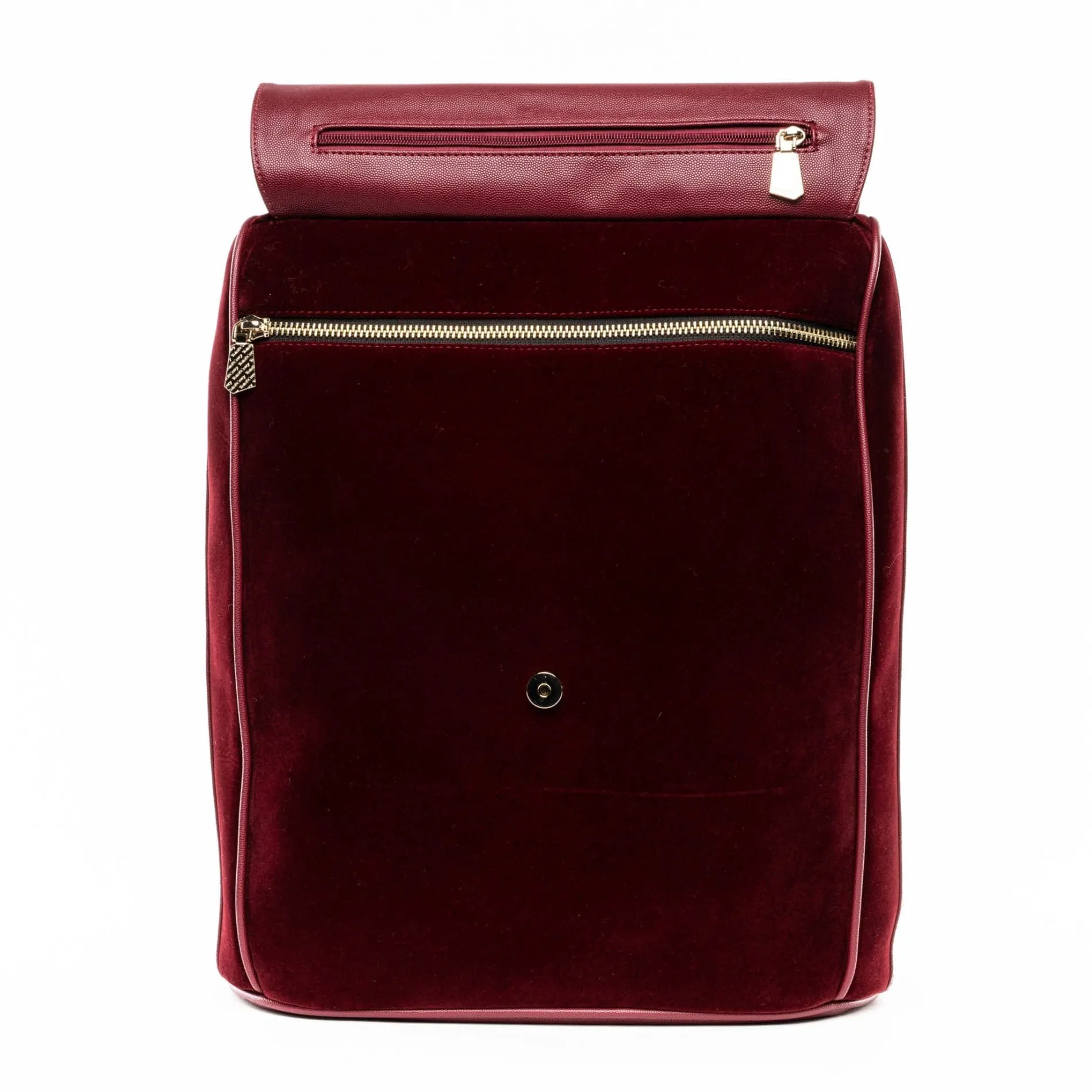 Burgundy Velvet Backpack