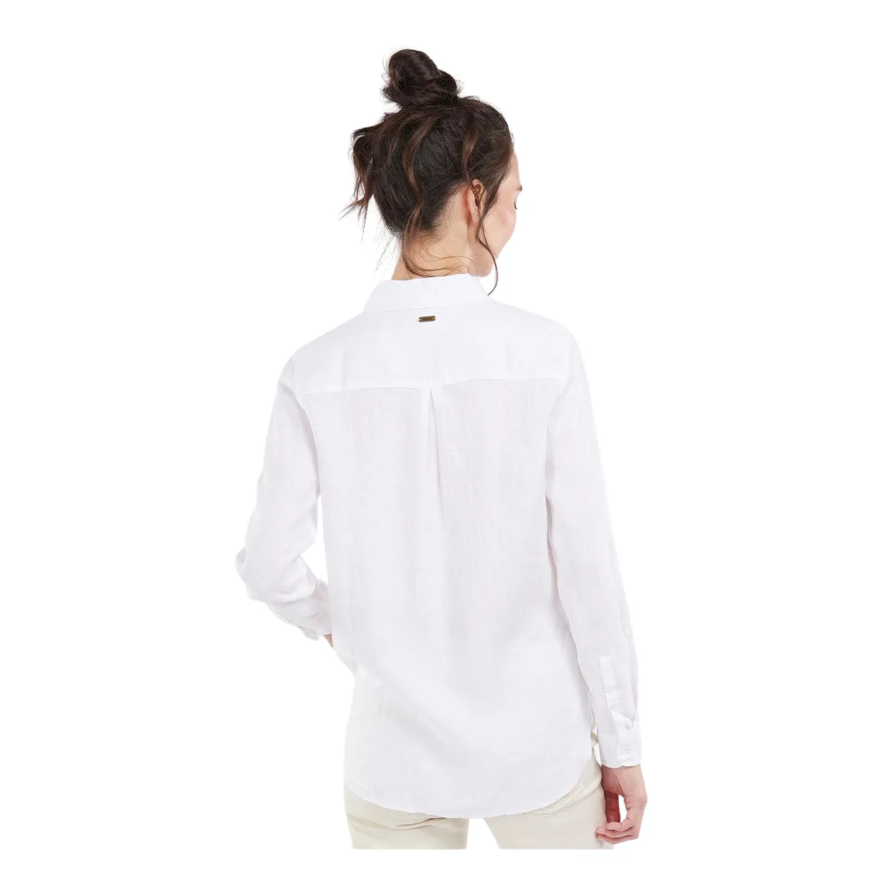 Camicia Donna Barbour Marine Relaxed Bianco