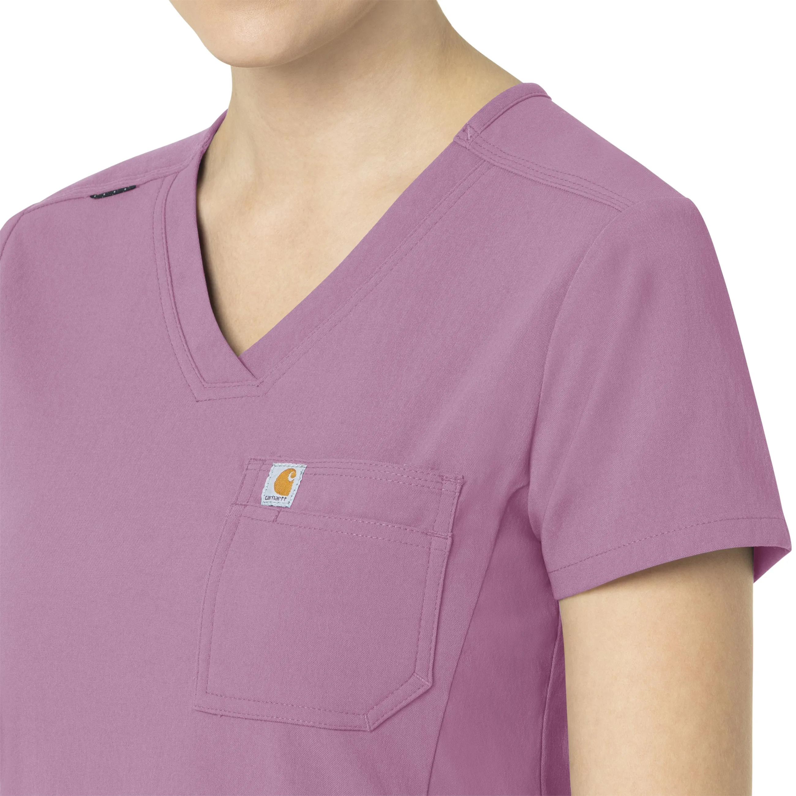 Carhartt Rugged Flex Peak Women's Tuck-In Scrub Top - Thistle