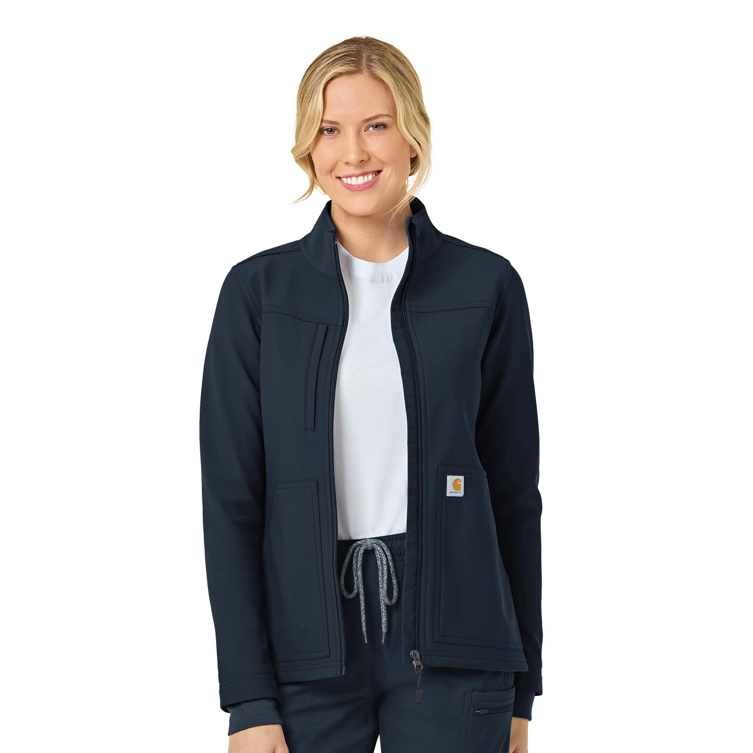 Carhartt Rugged Flex Women's Bonded Fleece Jacket - Navy