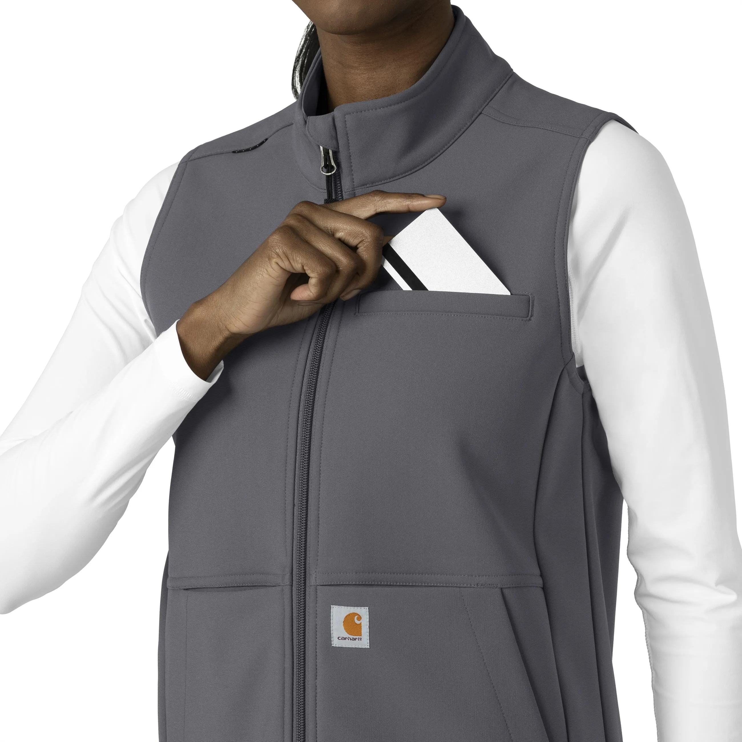 Carhartt Rugged Flex Women's Bonded Fleece Vest - Pewter