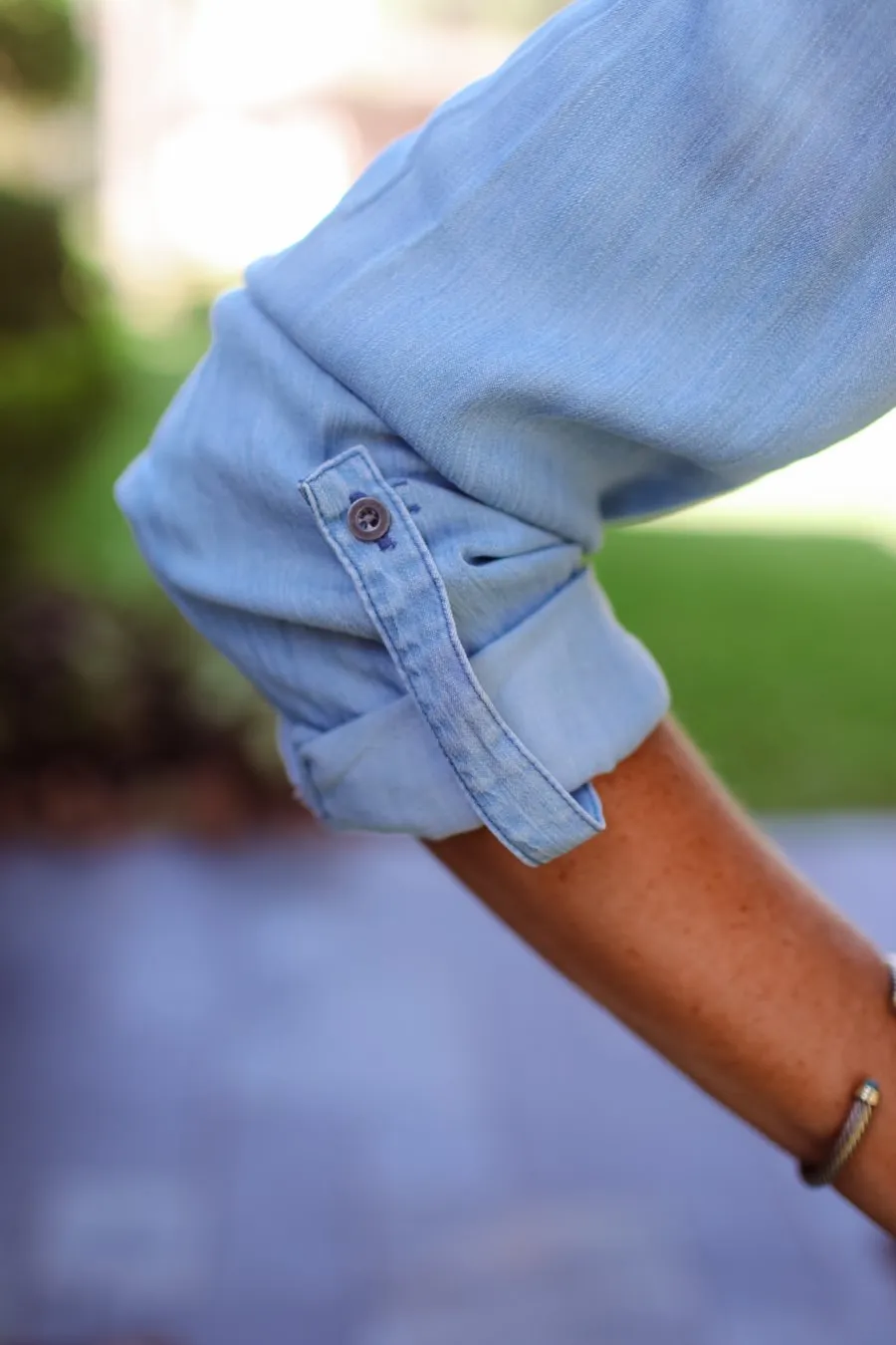 Chic Chambray Top