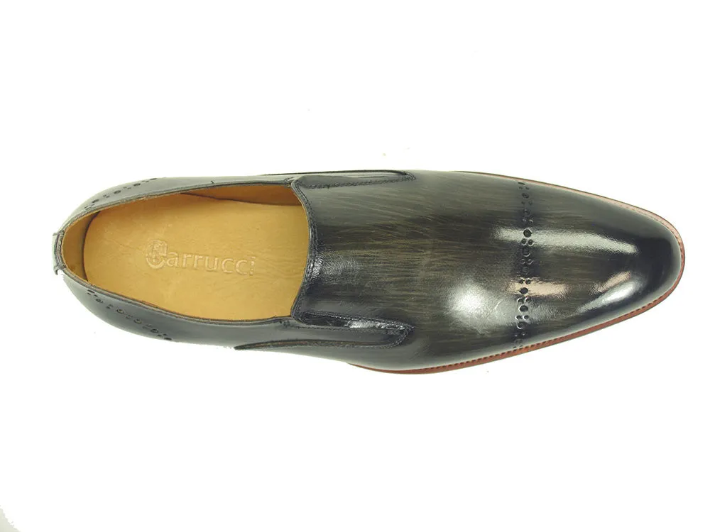 Chic Patina Finish Calfskin Slip-on