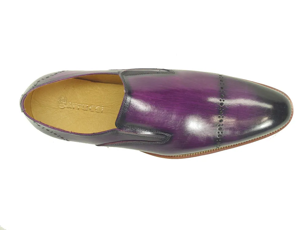 Chic Patina Finish Calfskin Slip-on