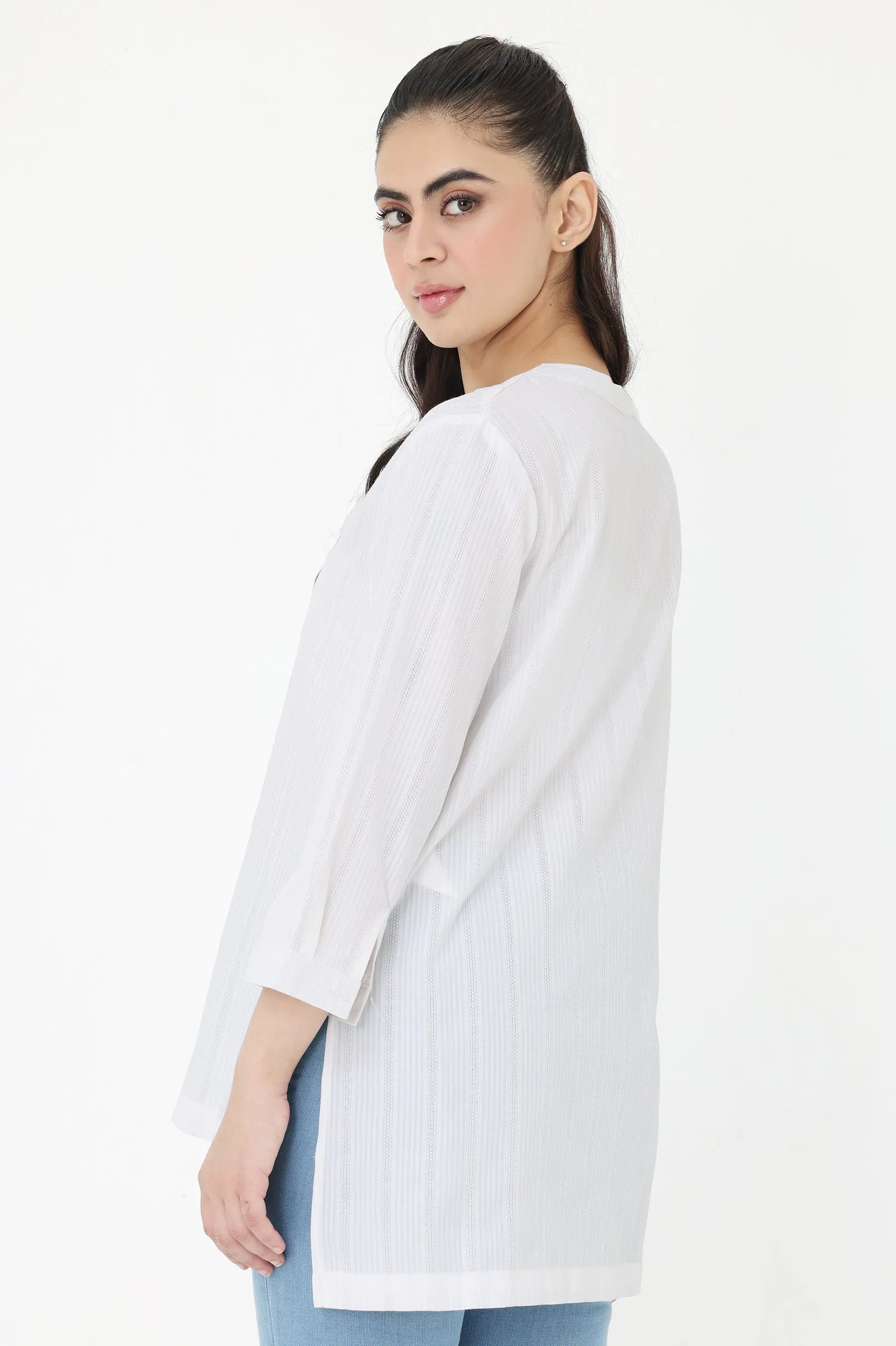 CHIC SILHOUETTE SHIRT-WHITE