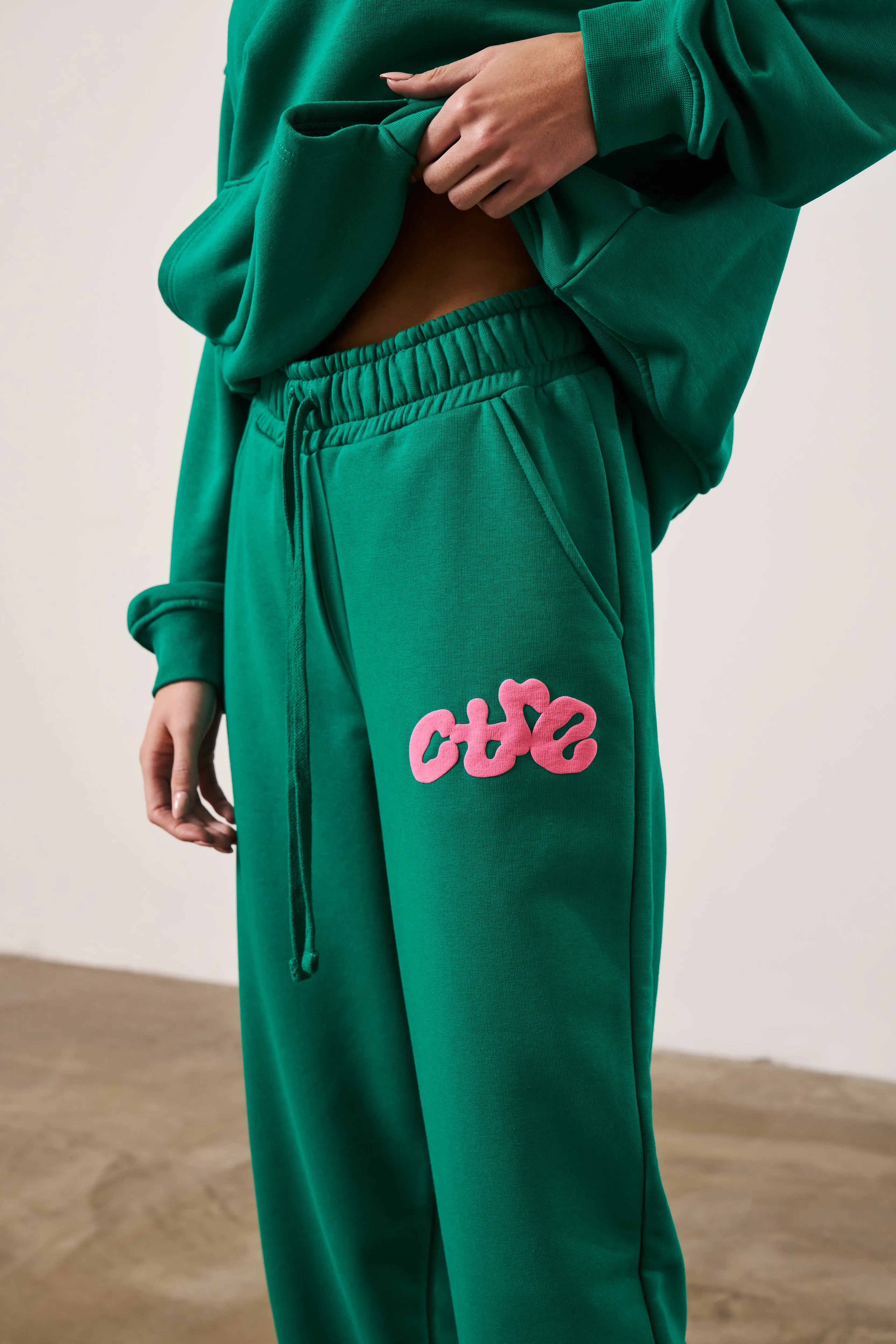 CTRE BUBBLE RELAXED JOGGERS - GREEN