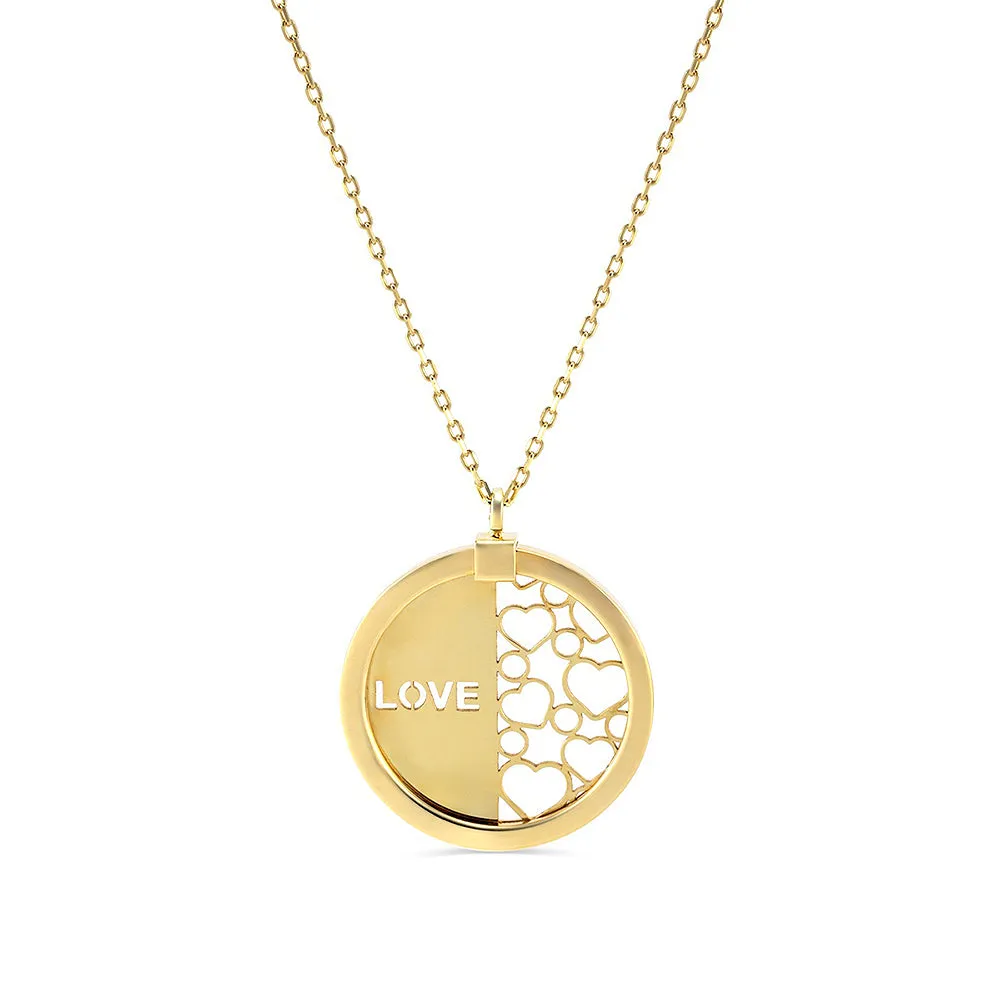 Daily Chic "LOVE" Engravable Circle Necklace