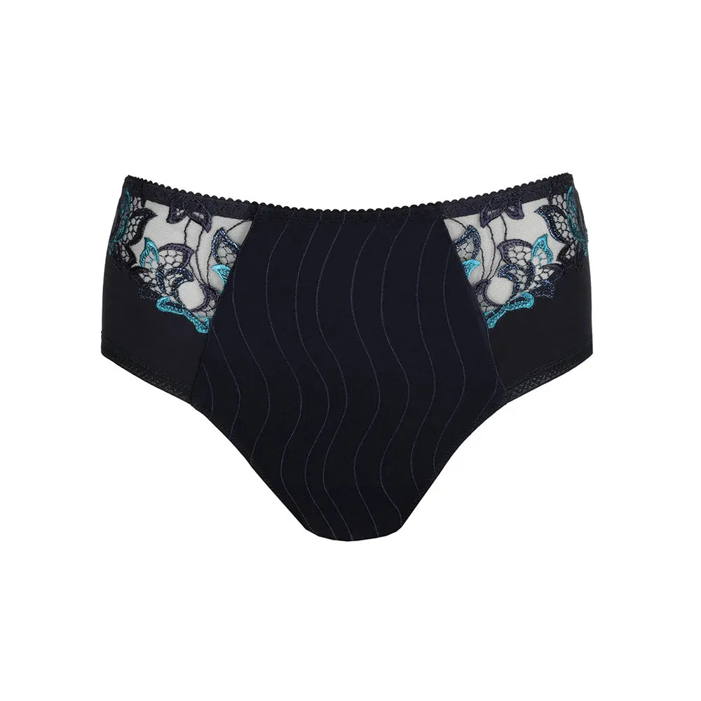 Deauville Velvet Blue Deep Brief