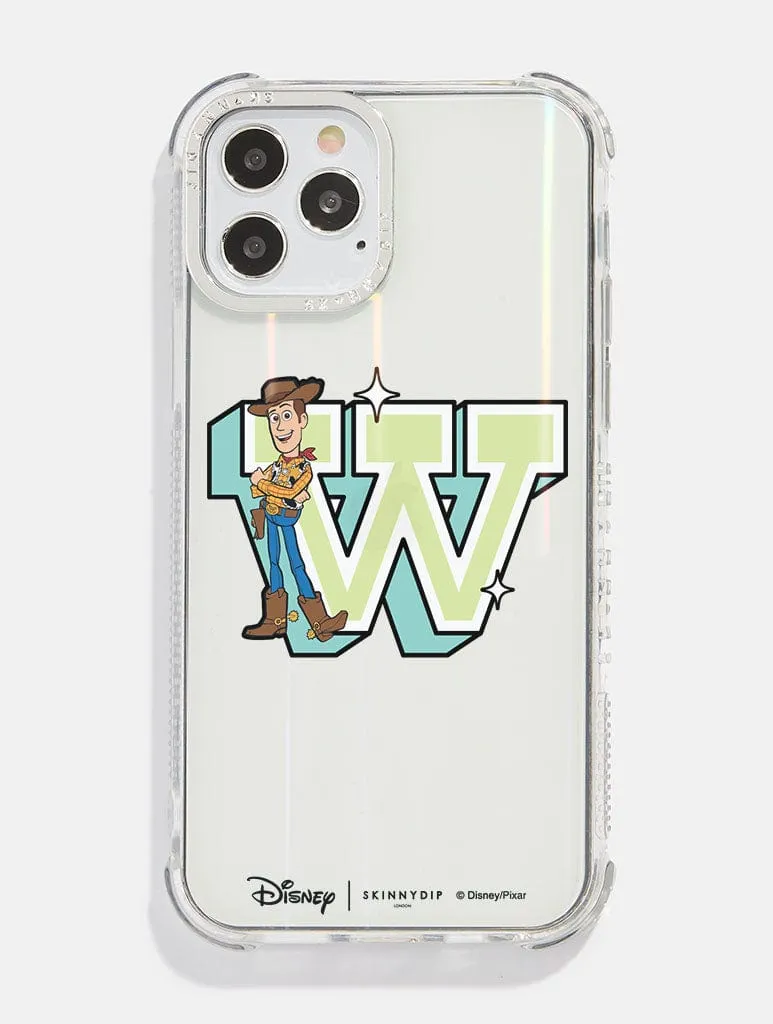 Disney Alphabet Collection Funky 'W' Shock iPhone Case