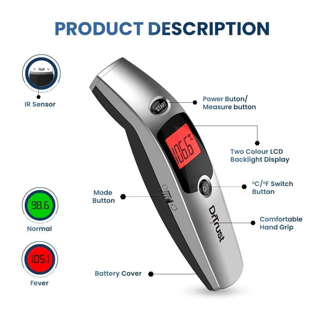 Dr Trust USA Non Contact Infrared Forehead Thermometer 603 IR Scanner Thermal PRO