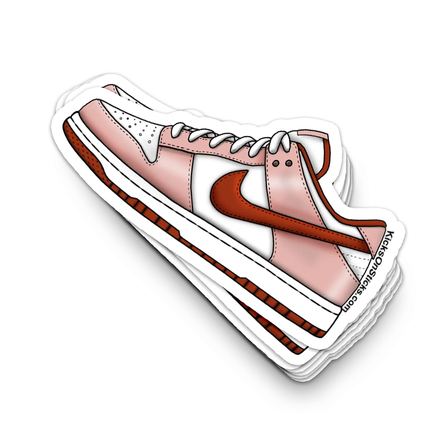 Dunk Low "Red Stardust Rugged Orange" Sneaker Sticker