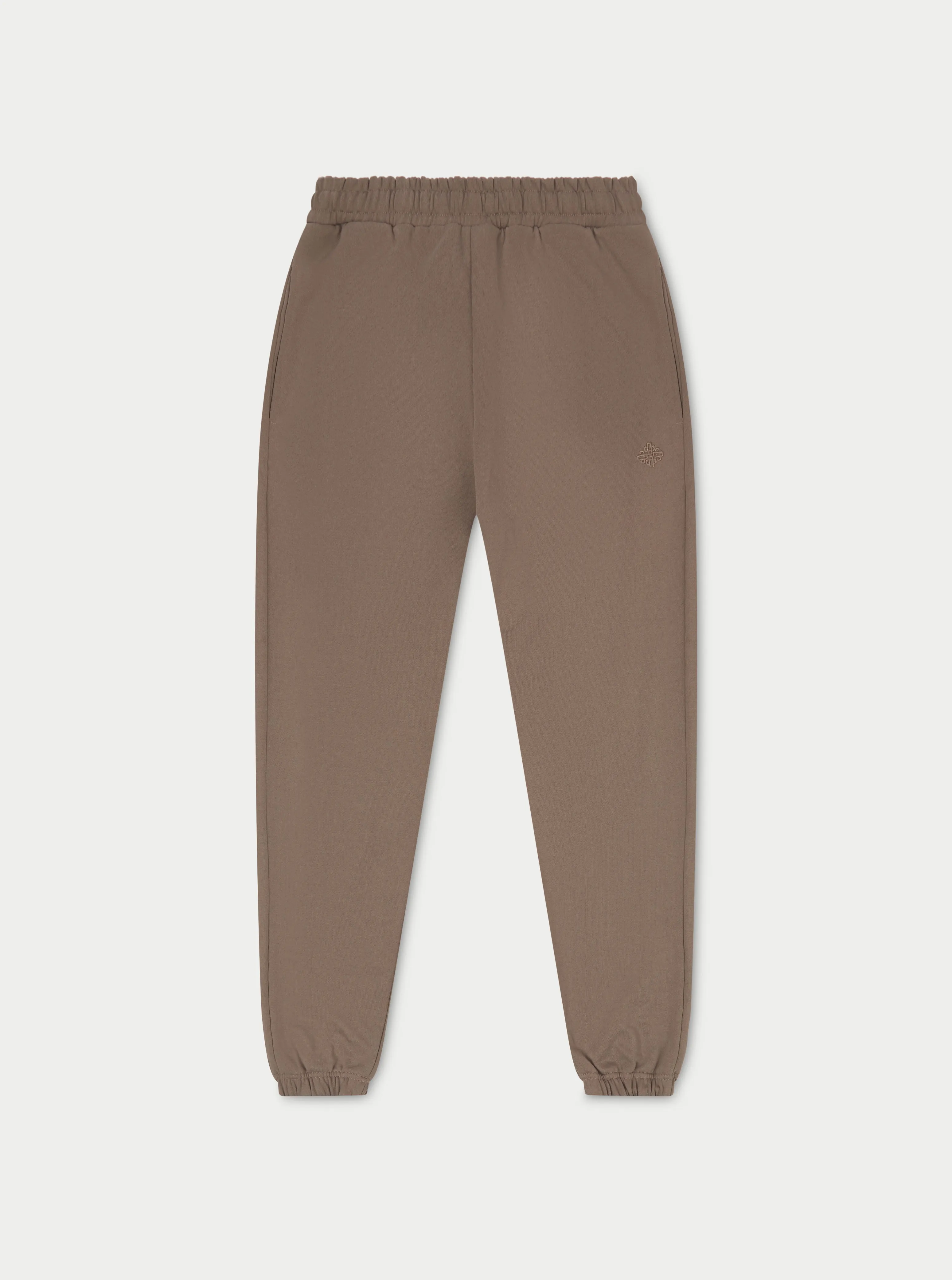 EMBLEM RELAXED JOGGERS - BROWN