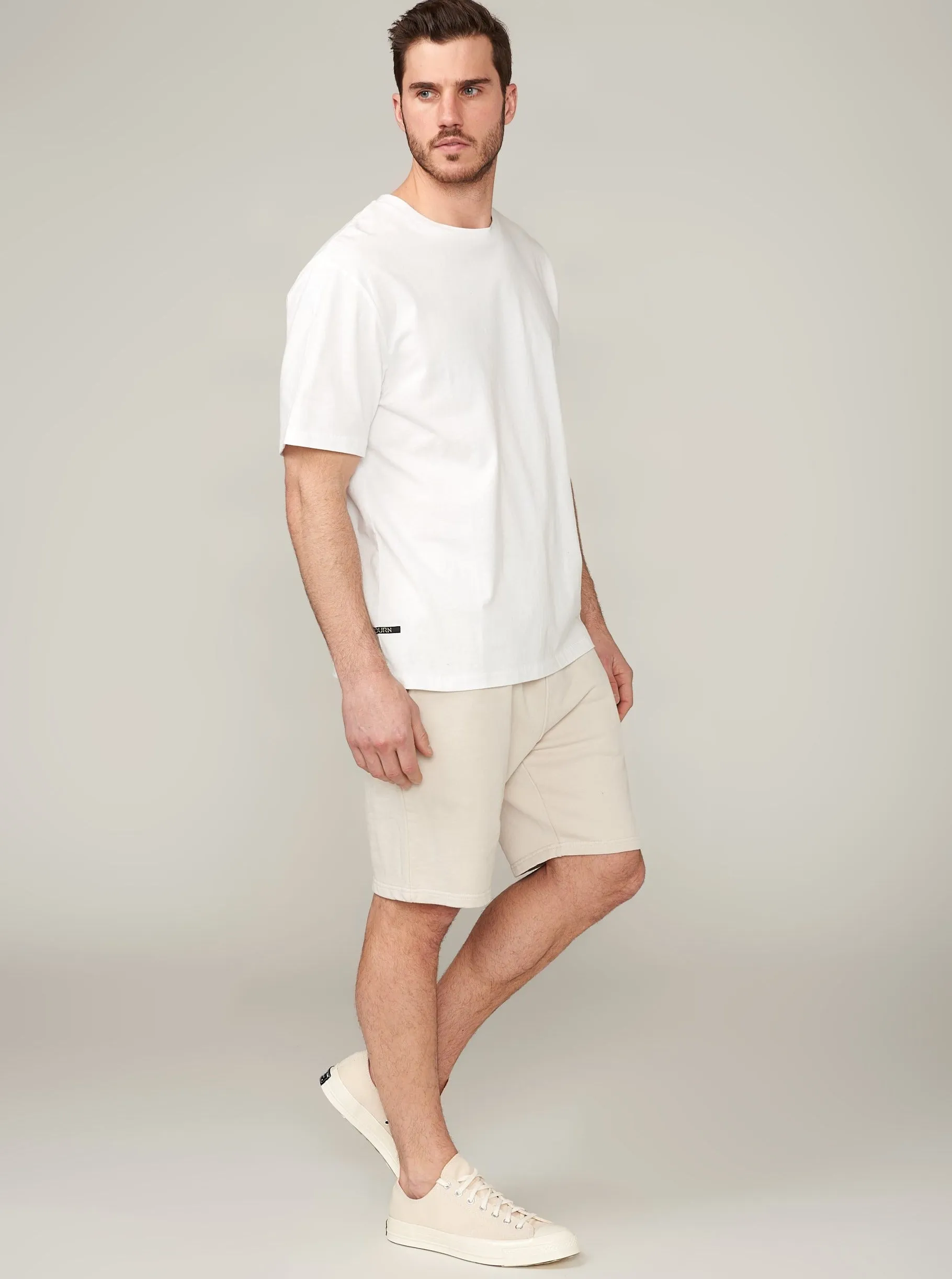 Ethan Brushed Relaxed T - White