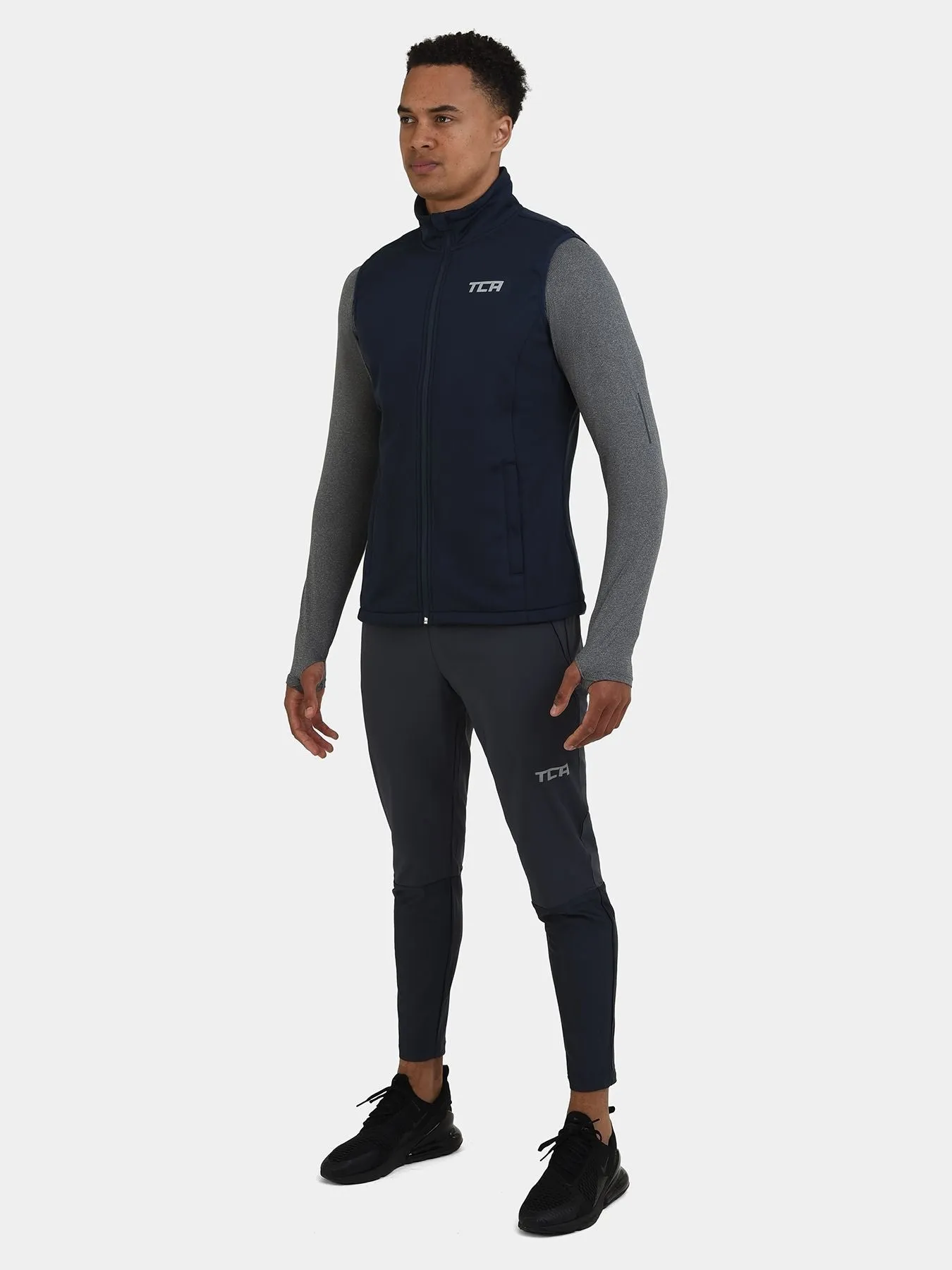 Flyweight Thermal Gilet For Men With Brushed Inner Fabric, Side & Internal Zip Pockets & Adjustable Toggles