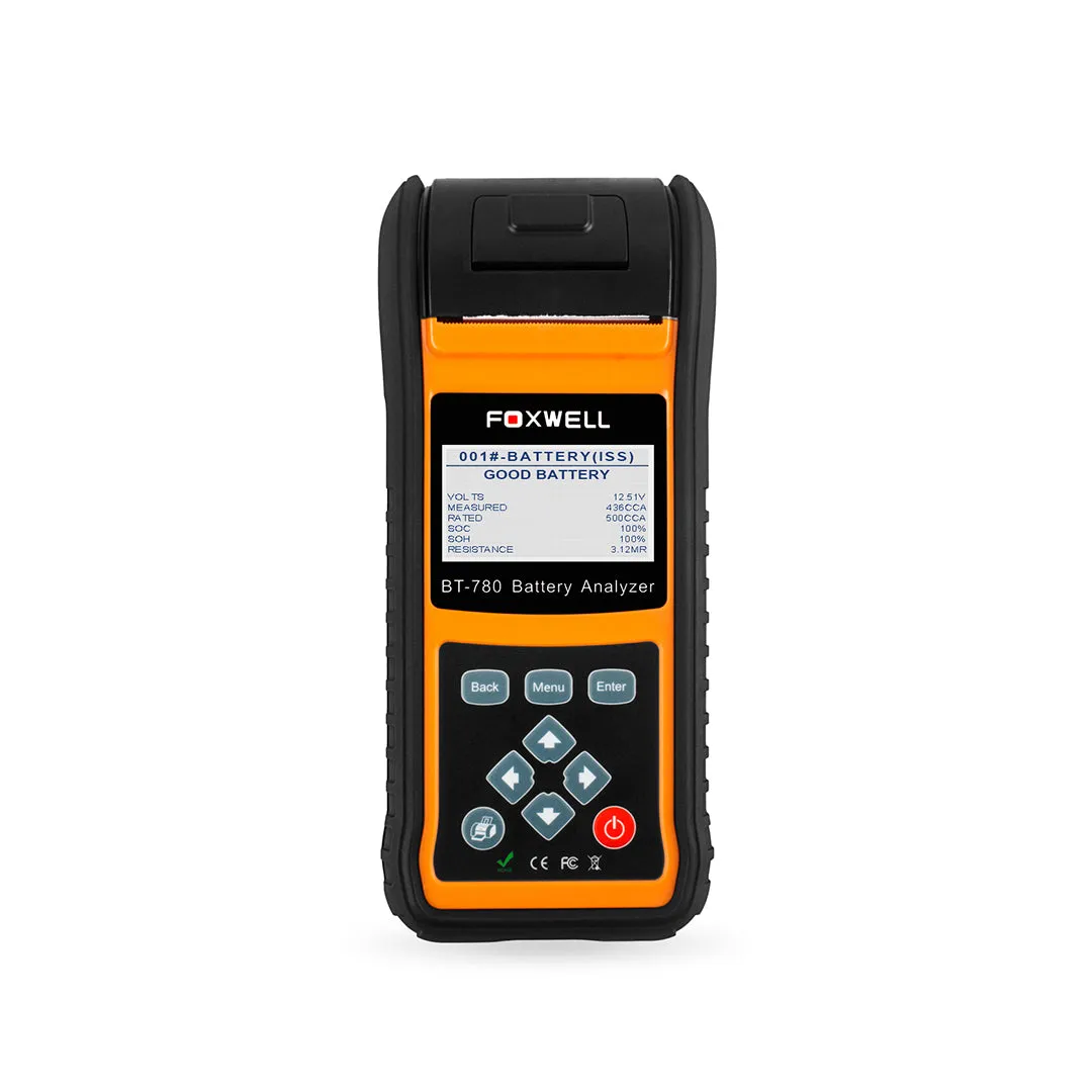 Foxwell BT780 Battery Analyzer Supports Start-Stop System Test With Built-in Thermal Printer