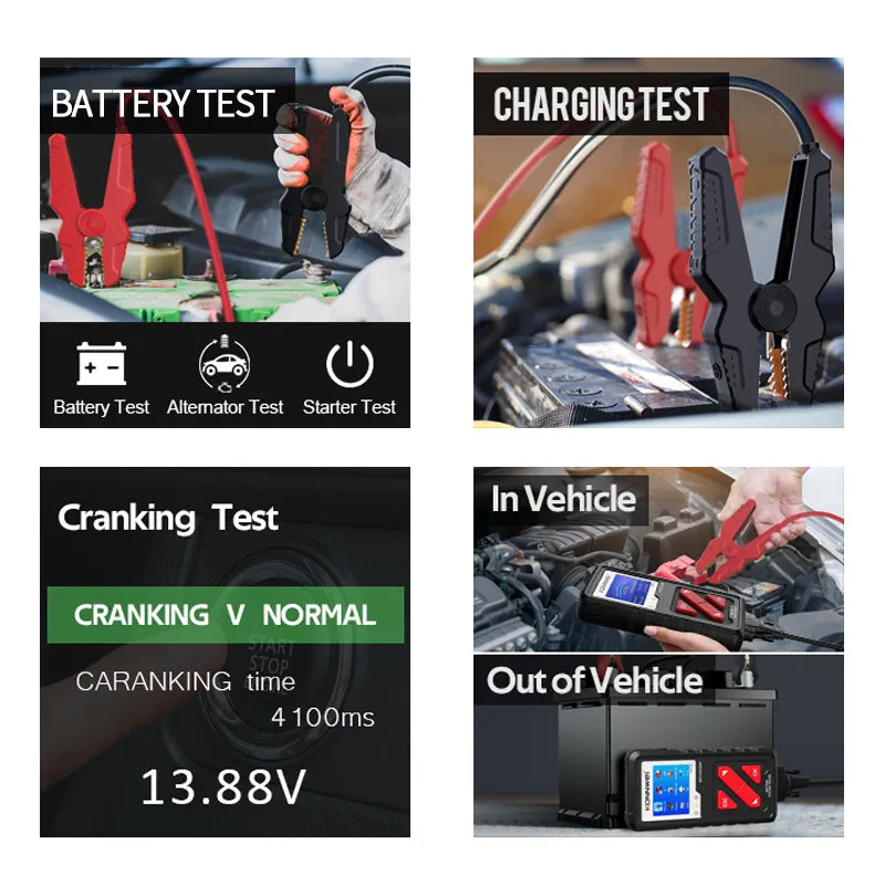 Foxwell BT780 Battery Analyzer Supports Start-Stop System Test With Built-in Thermal Printer