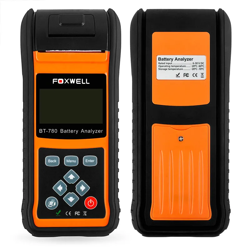 Foxwell BT780 Battery Analyzer Supports Start-Stop System Test With Built-in Thermal Printer