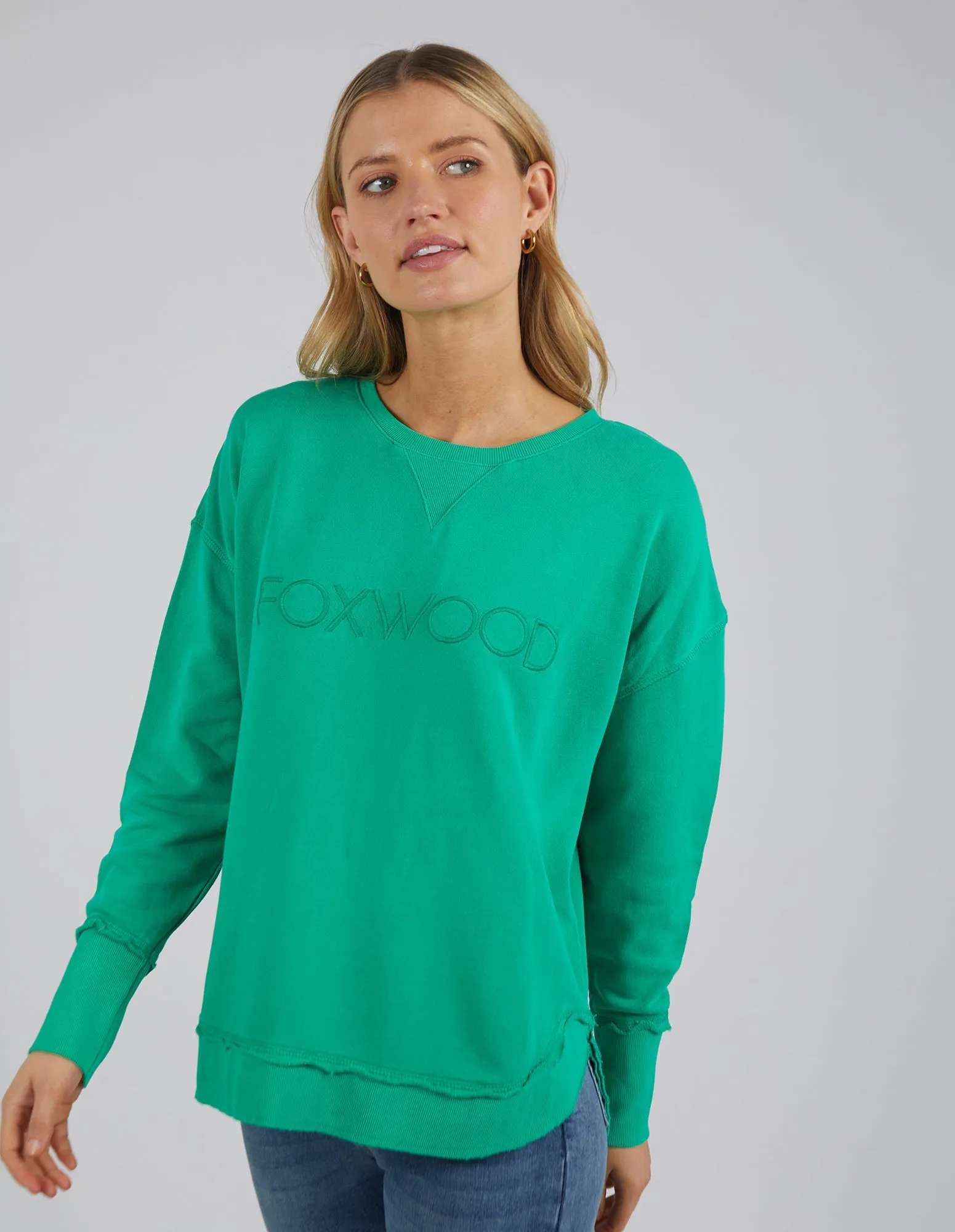 Foxwood Simplified Crew - Bright Green