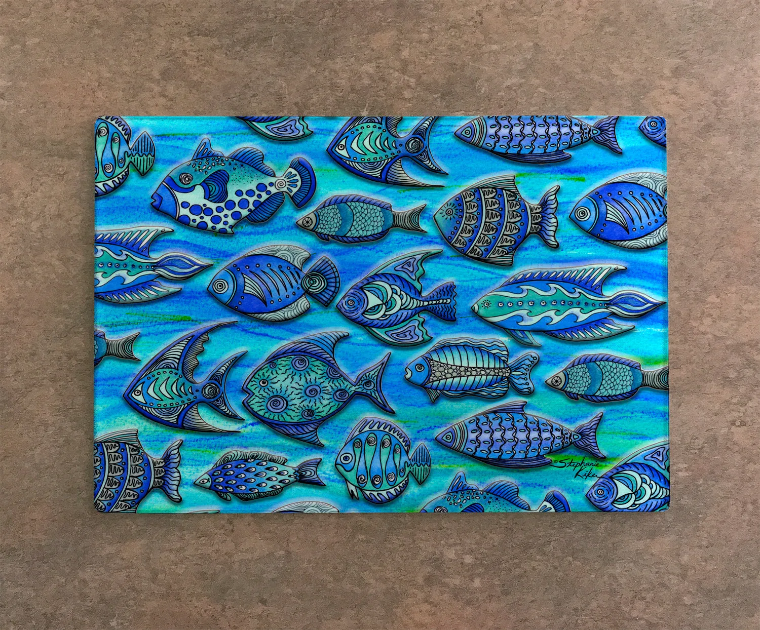 Funky Fish Cutting Board