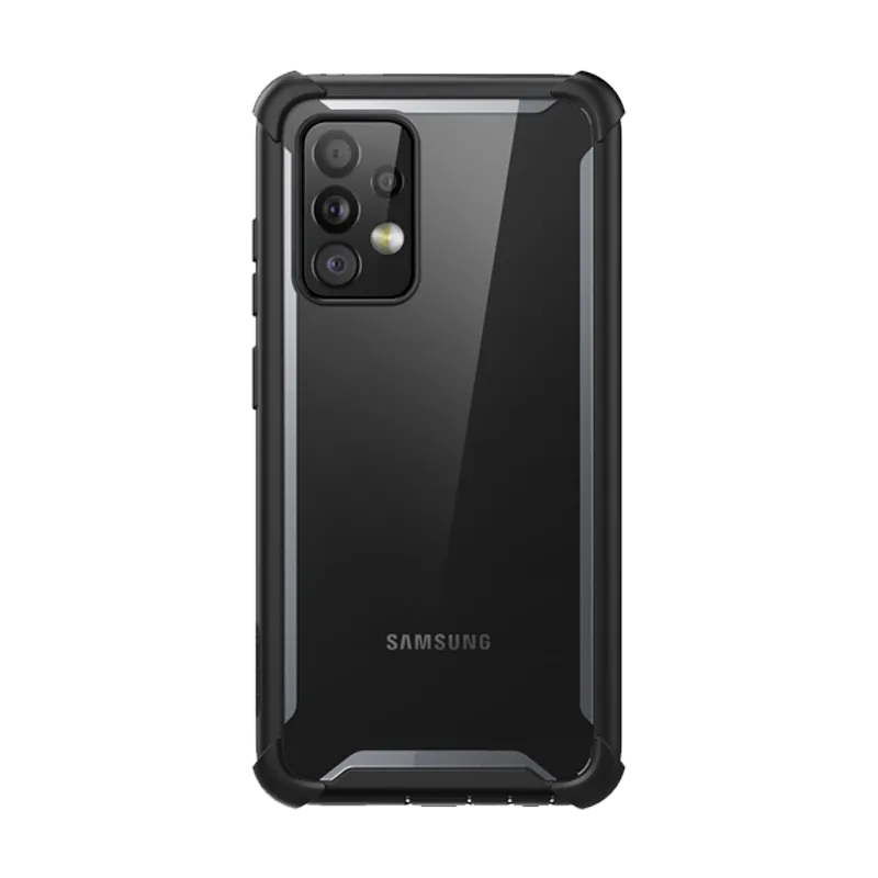 Galaxy A72 Ares Clear Rugged Case - Black