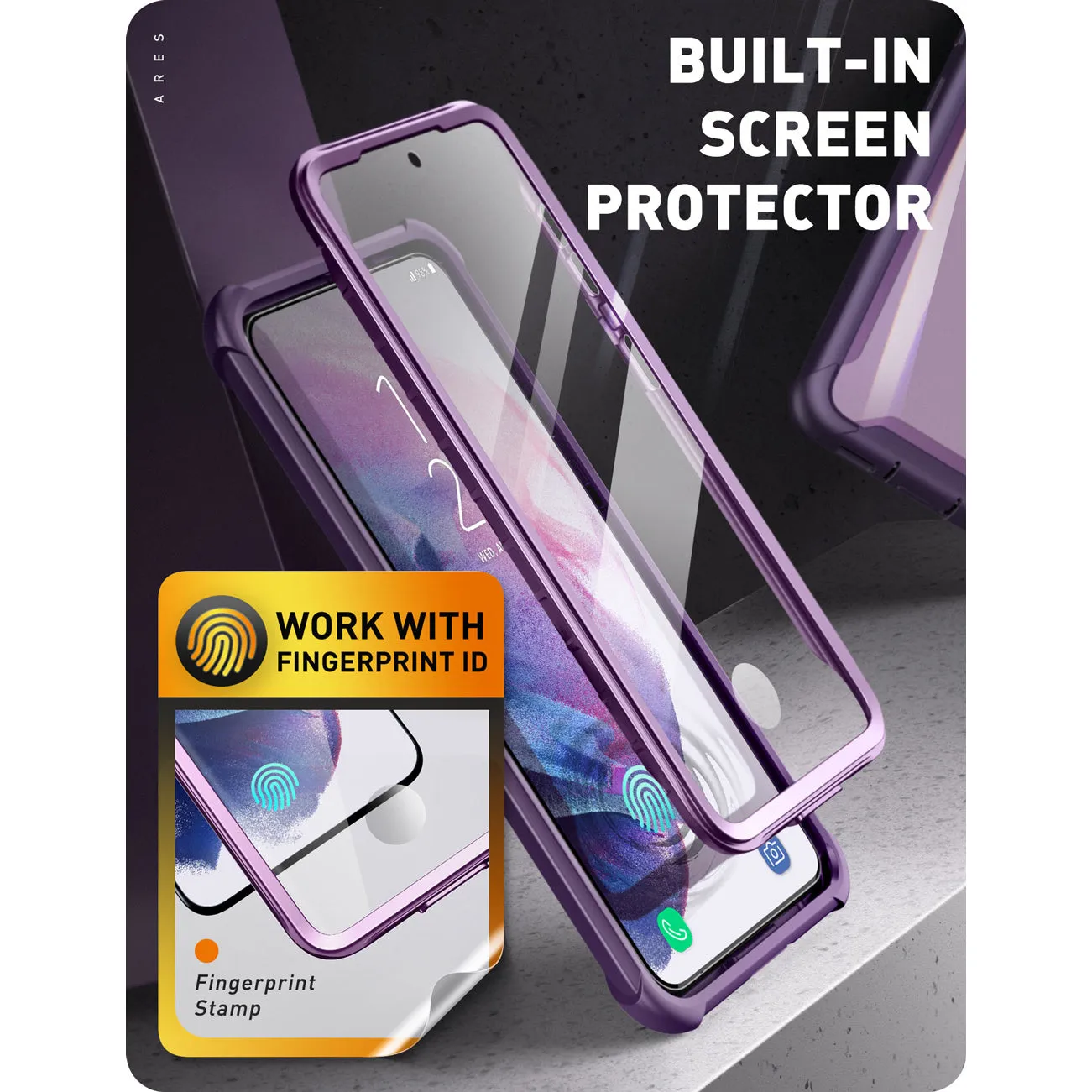 Galaxy S21 FE Ares Clear Rugged Case - Purple