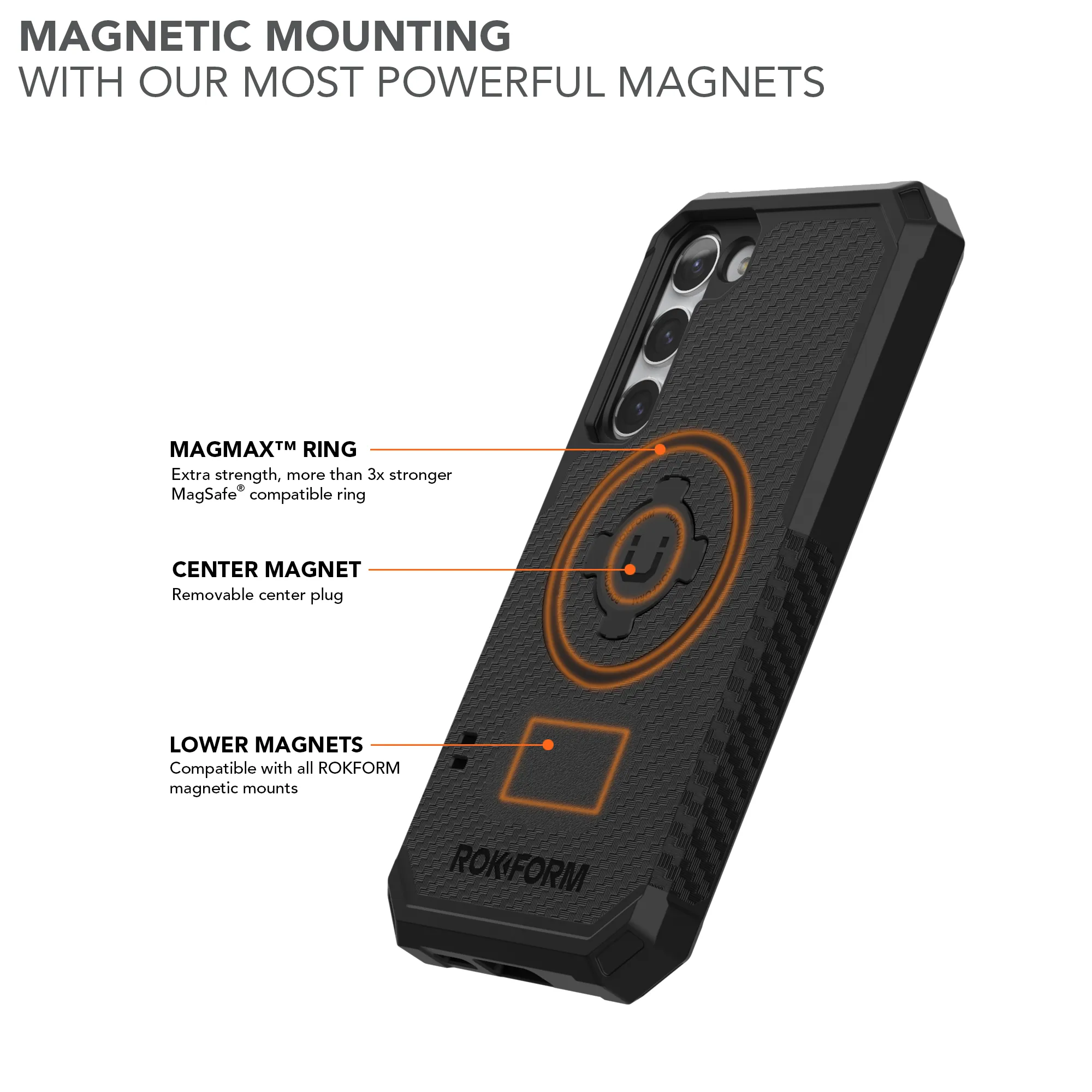 Galaxy S23  Magnetic Rugged Case