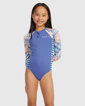 Girls Funky Palm Onesie Rashguard