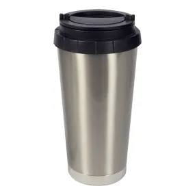 HPN SubliCraft 16 oz. Silver Stainless Steel Sublimation Thermal Travel Mug - 24 per Case