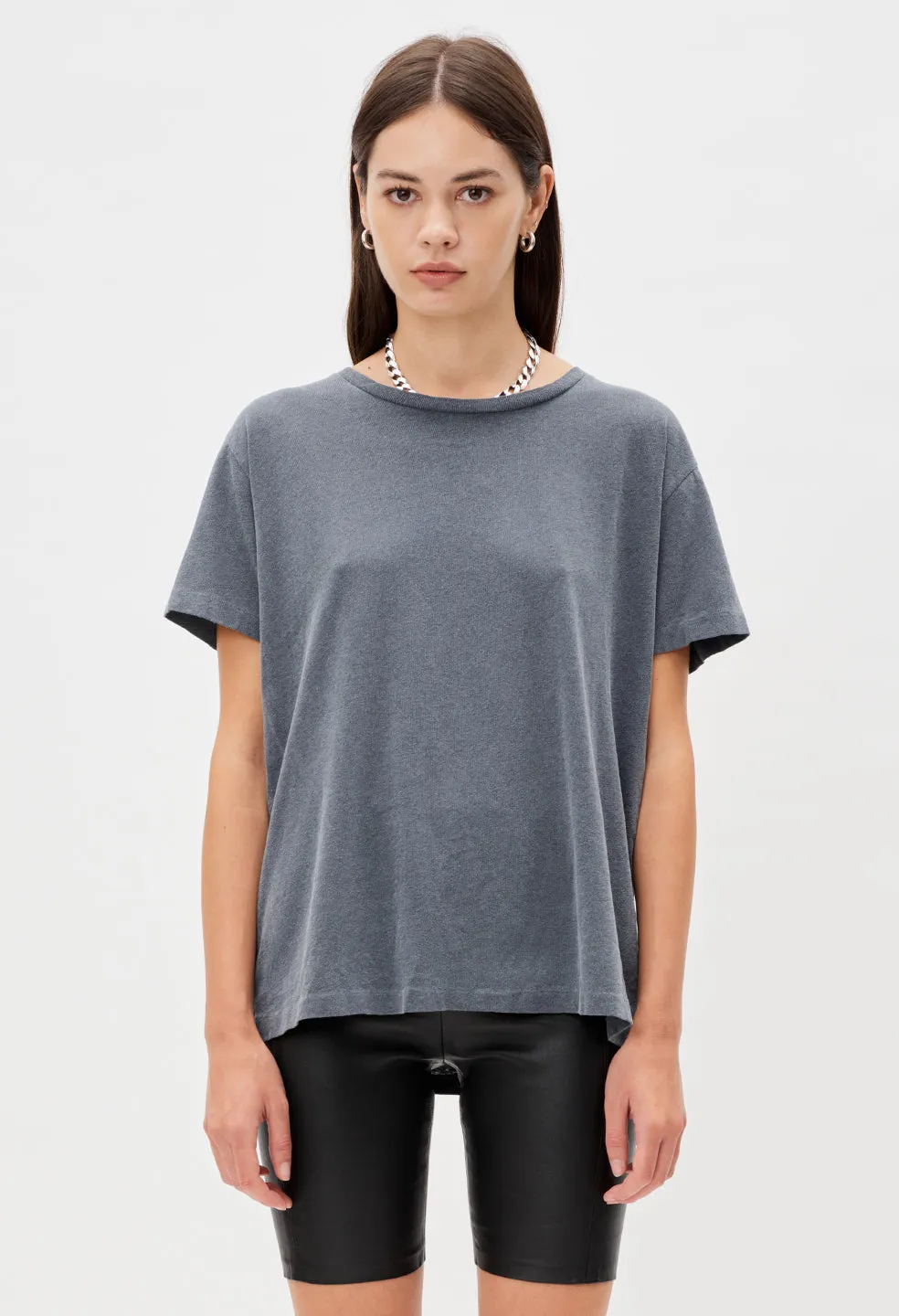 Jersey Relaxed Tee / Steel