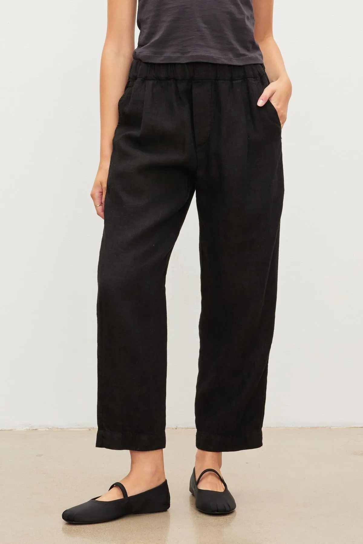 JESSIE LINEN TROUSER - VELVET