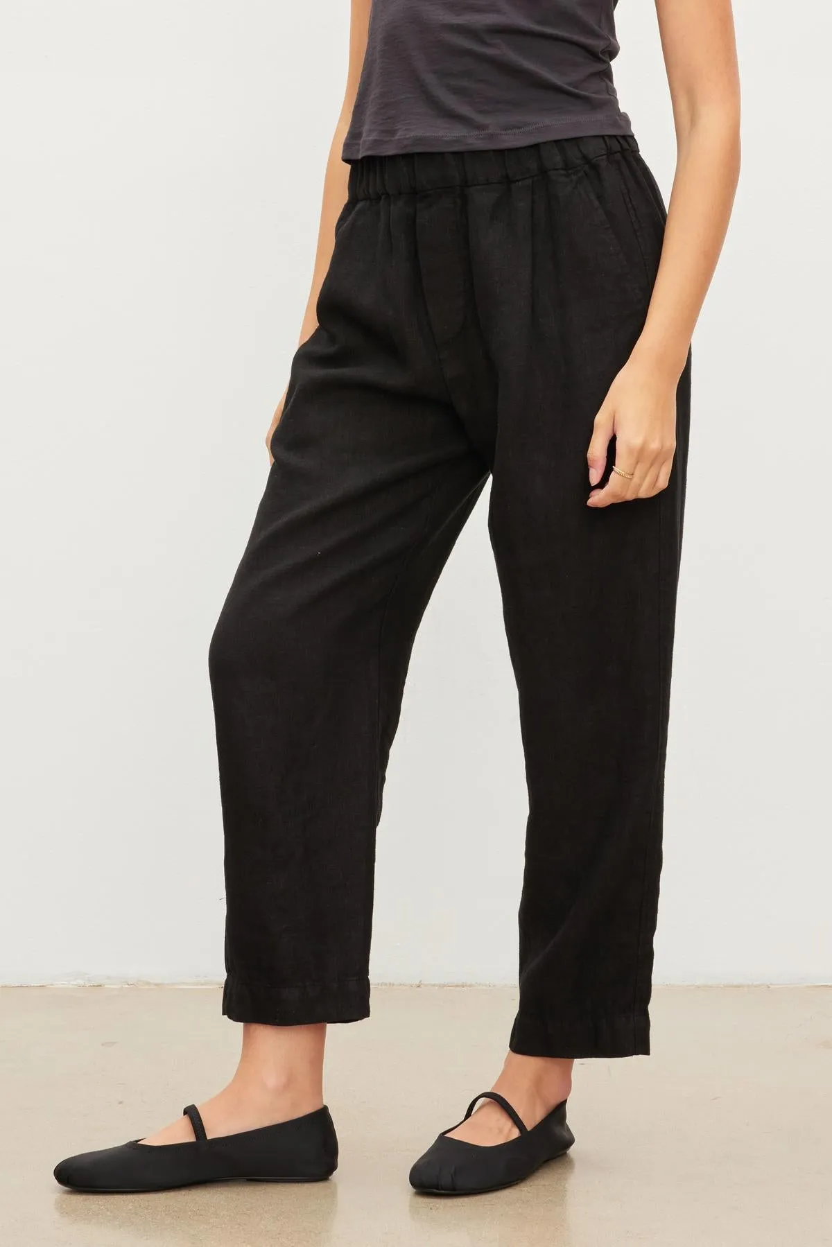 JESSIE LINEN TROUSER - VELVET