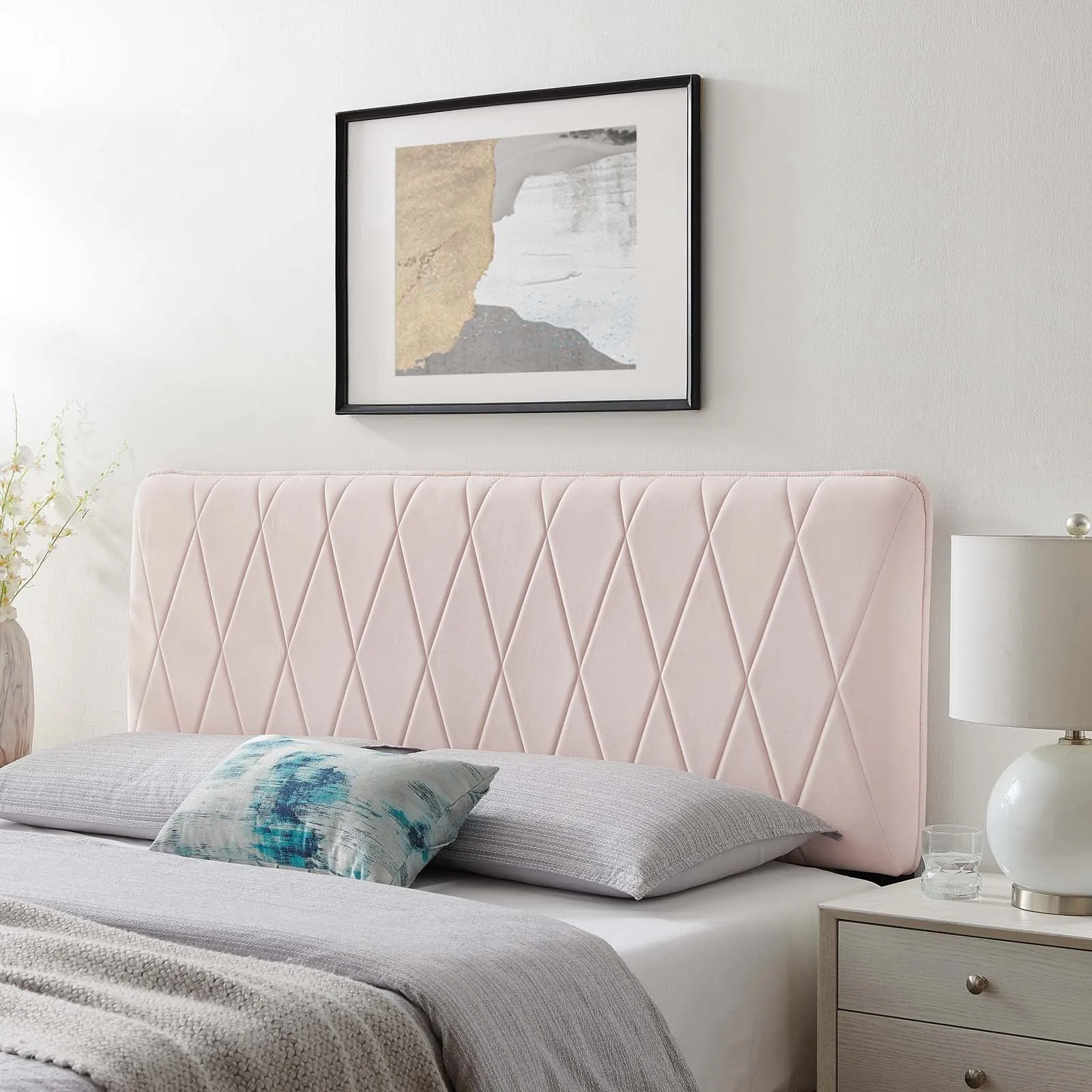 Leila Performance Velvet Headboard