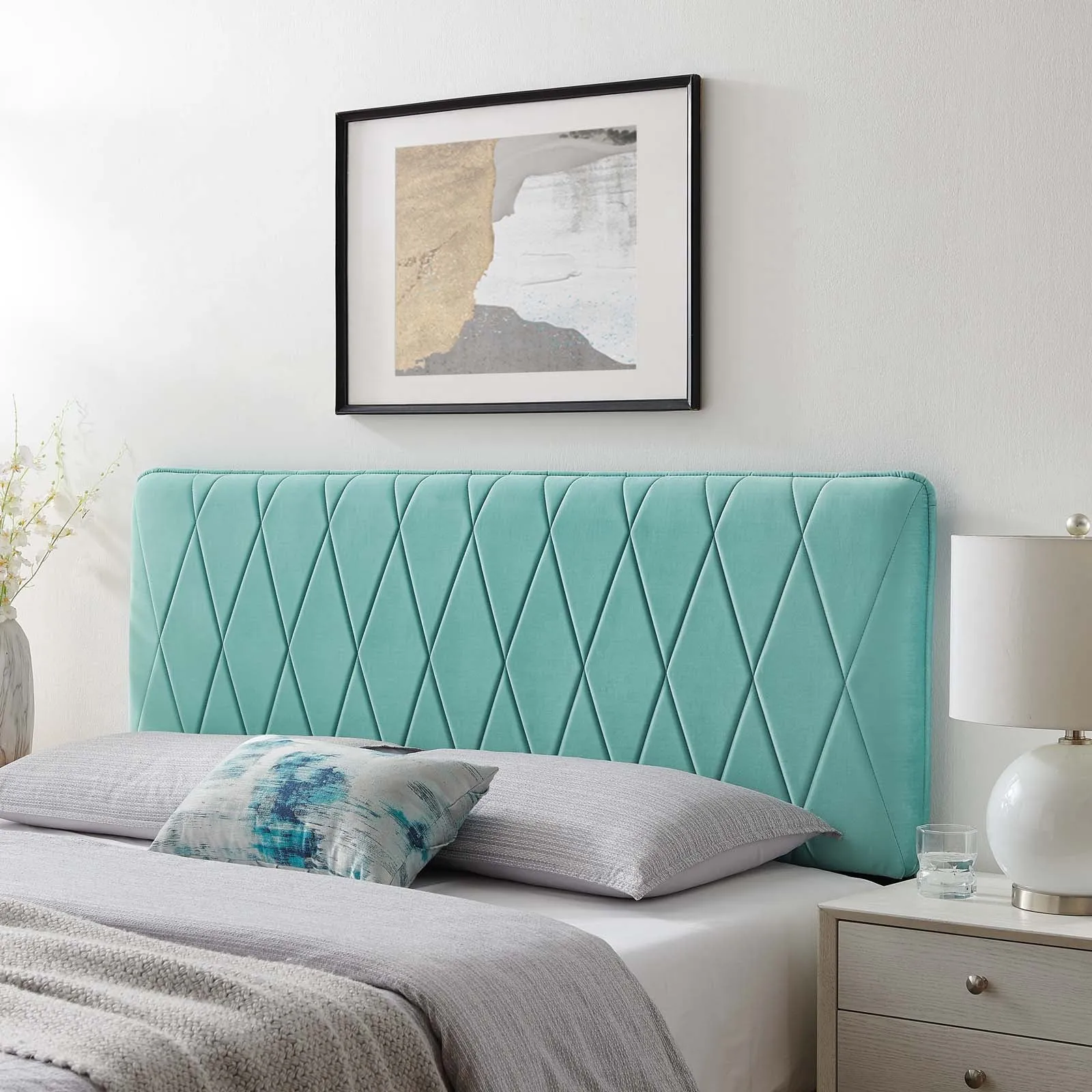 Leila Performance Velvet Headboard